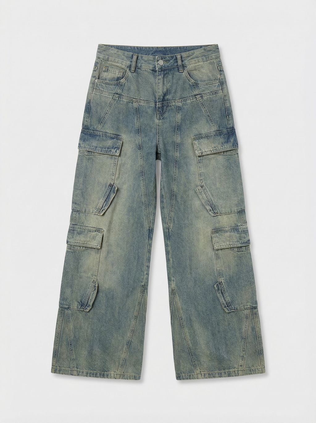 K3 WASHED CARGO DENIM