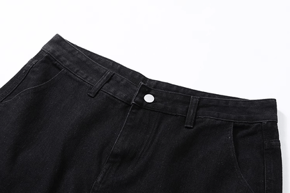 BLACK CARPENTER STRAIGHT PANTS