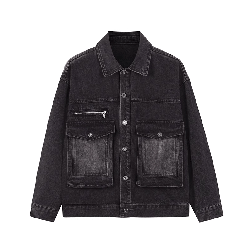 BLACK WORKWEAR DENIM JACKET