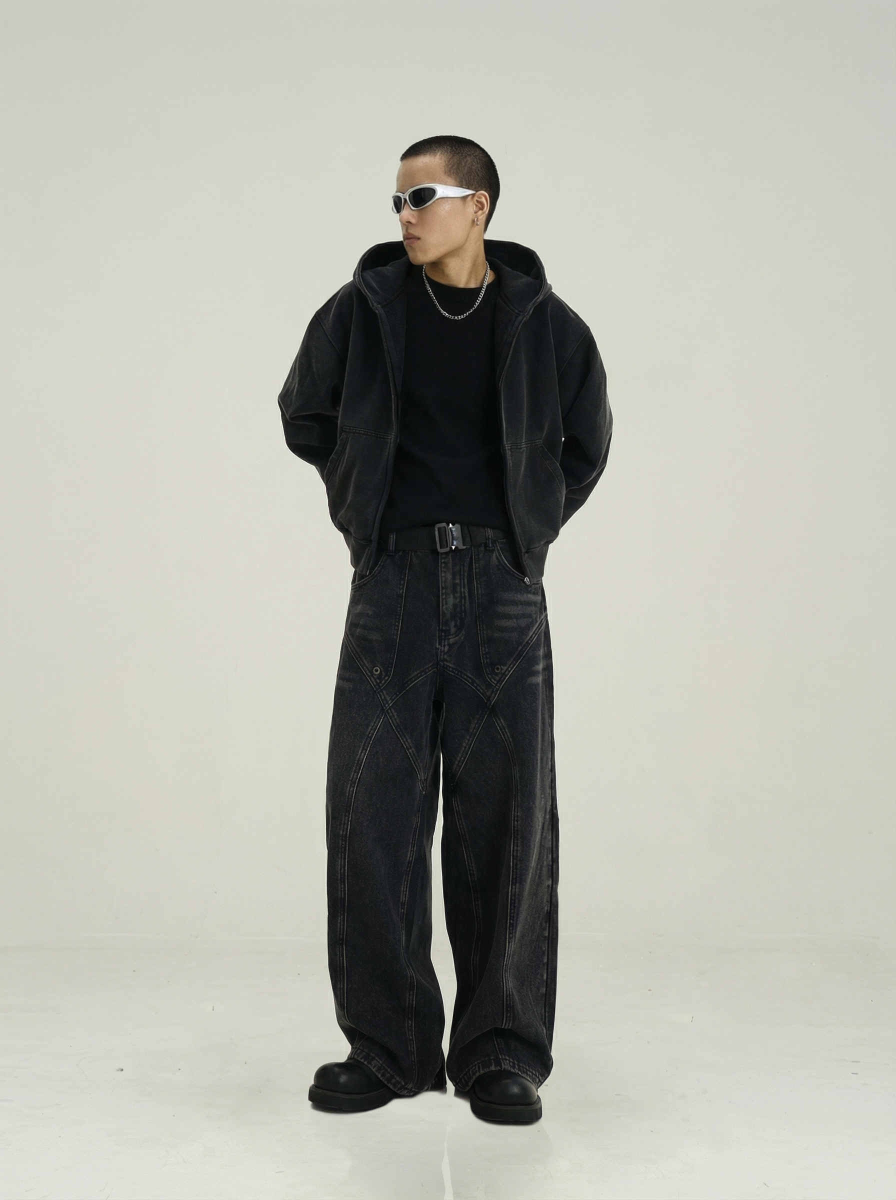 BLACK RODEO DENIM JEANS