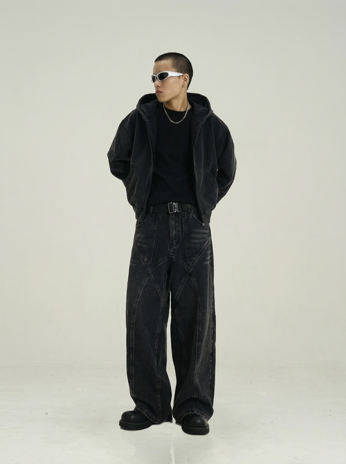 BLACK RODEO DENIM JEANS