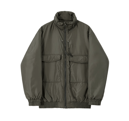 ARMY GREEN PUFFER JACKET