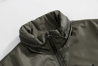 ARMY GREEN PUFFER JACKET