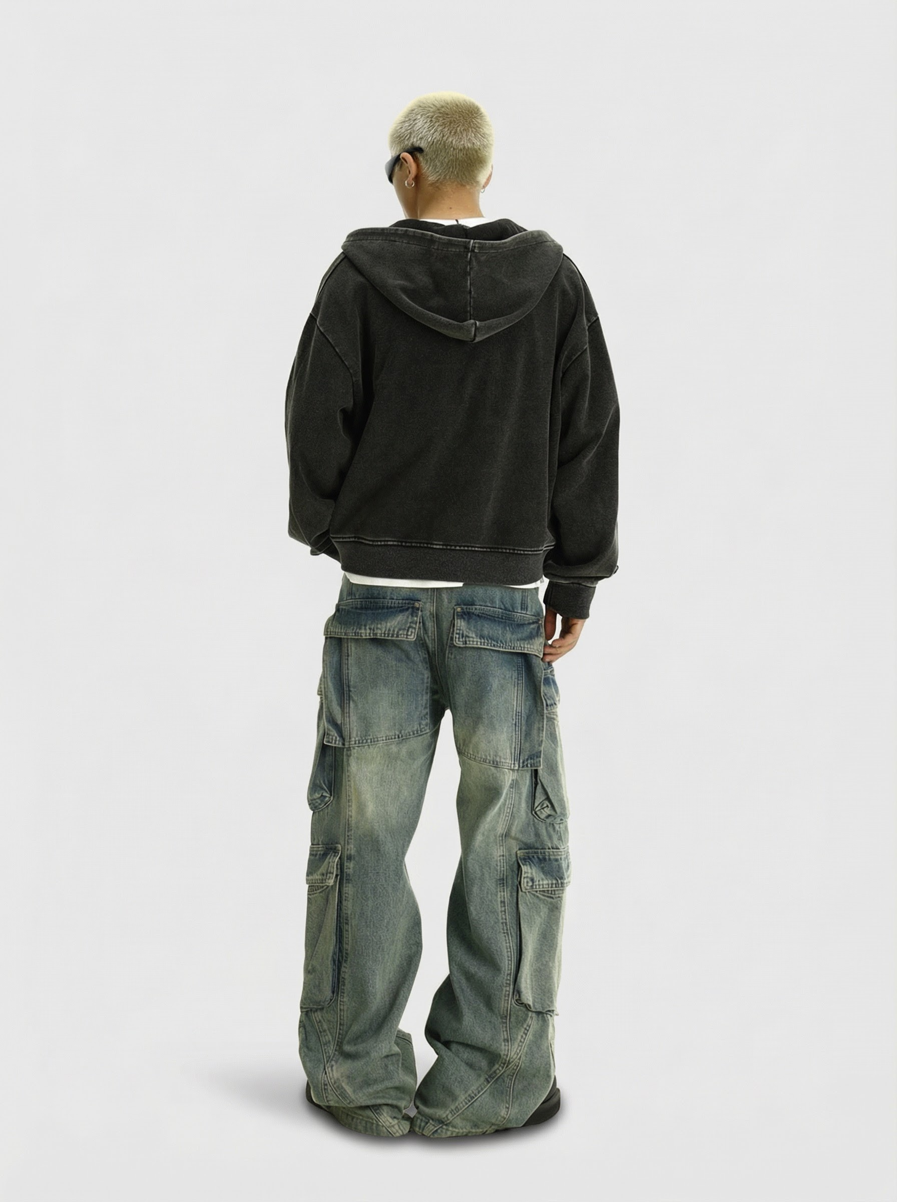 K3 WASHED CARGO DENIM