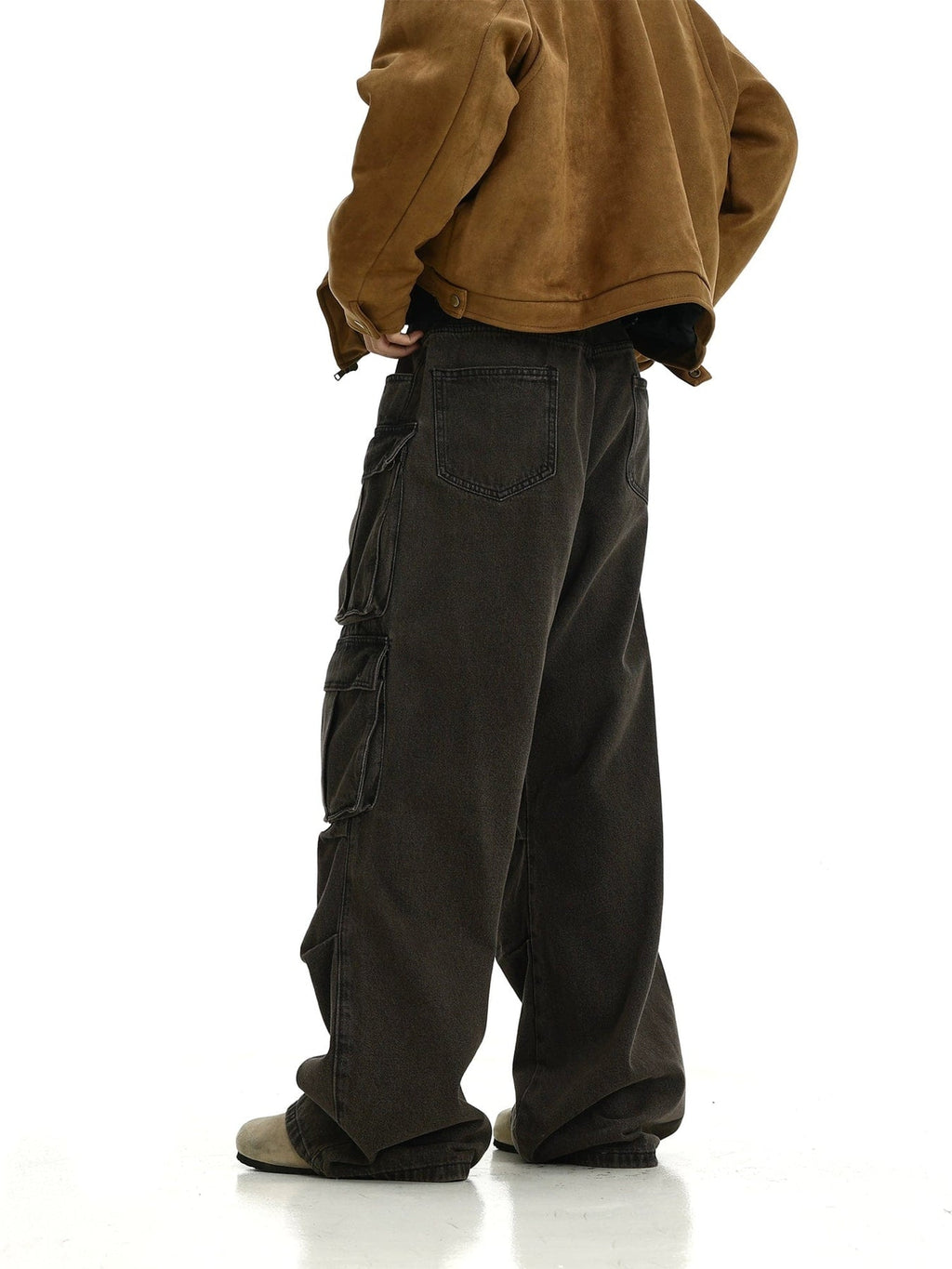 WASHED MULTI POCKET CARGO PANTS