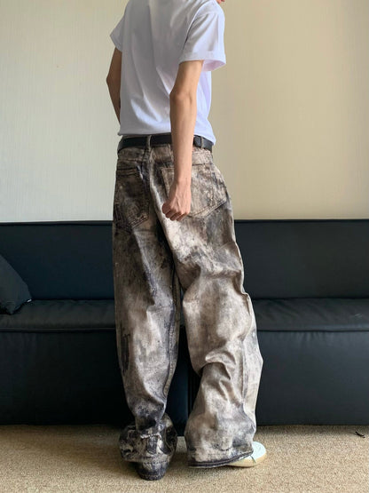 CAMO GREY DENIM JEANS