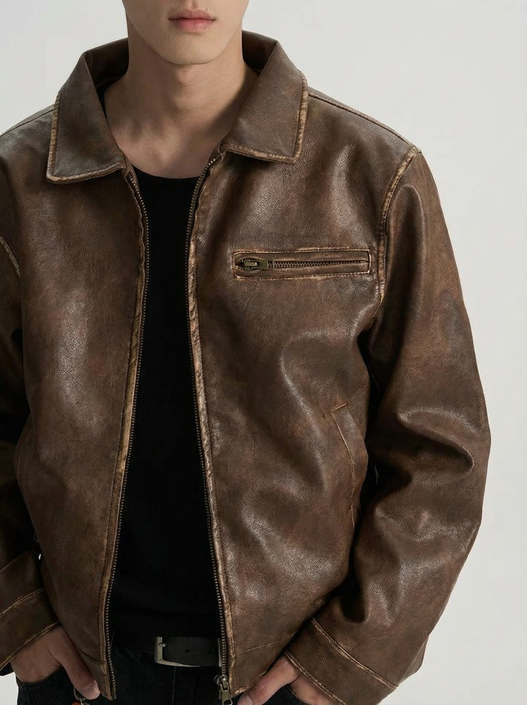 REFINED VINTAGE LEATHER JACKET