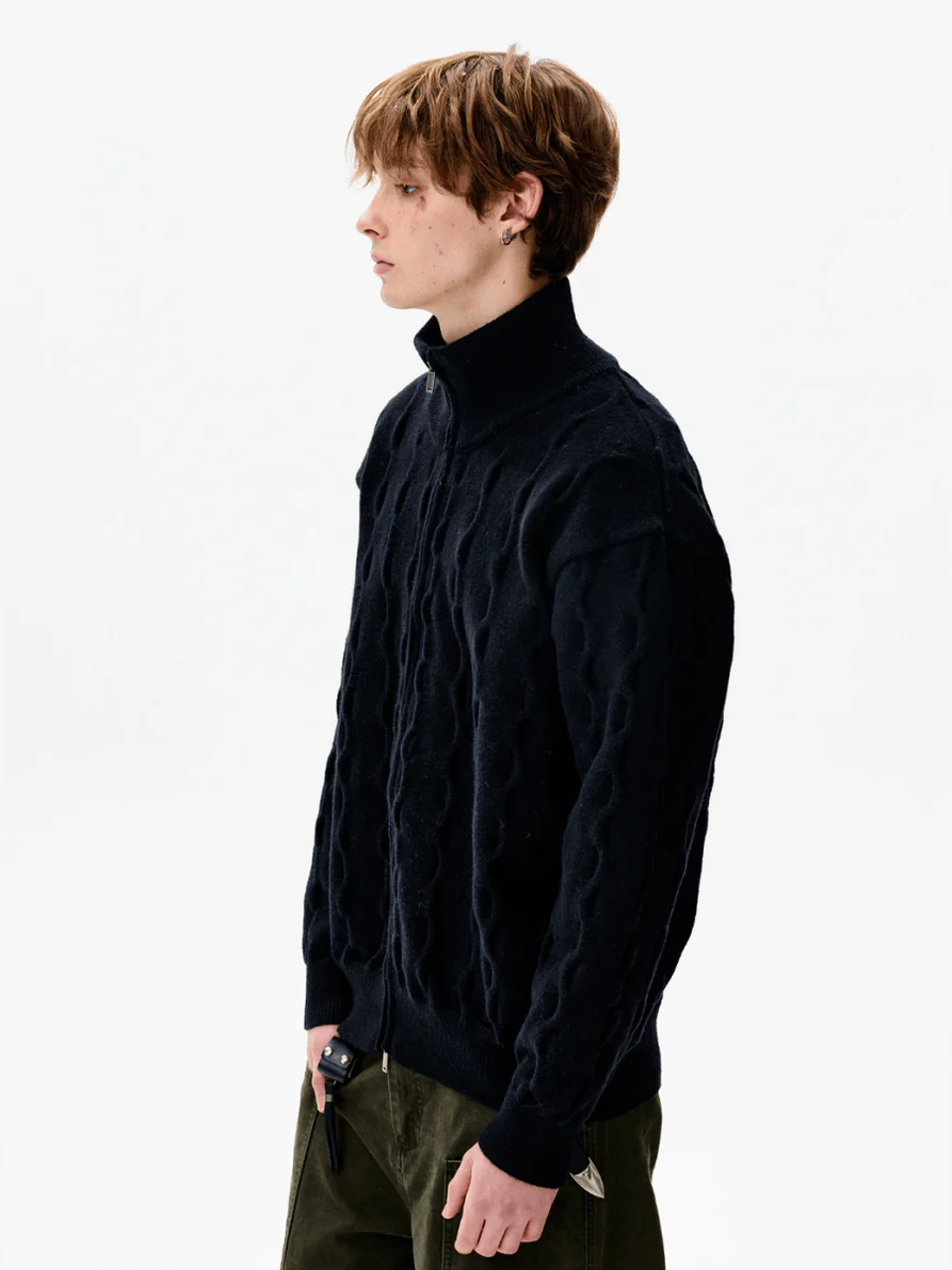KLEM STAND ZIP KNIT