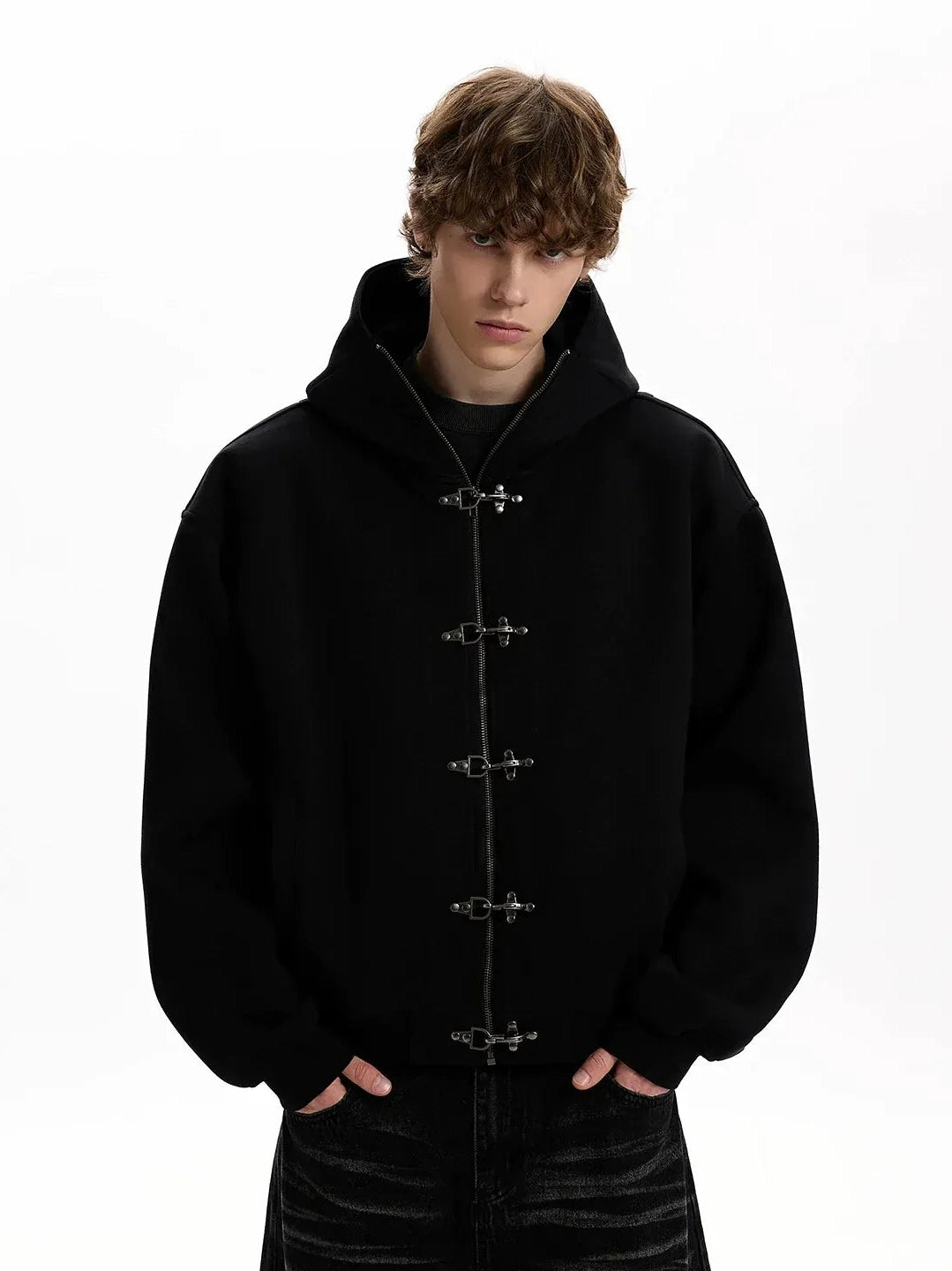 KNIGHT BUCKLE ZIPPER JACKET