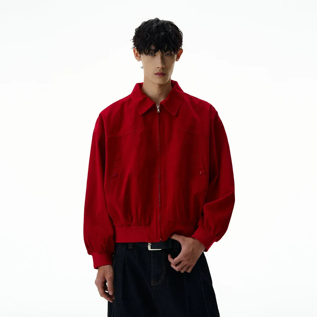 k3 RED ZIPPER JACKET