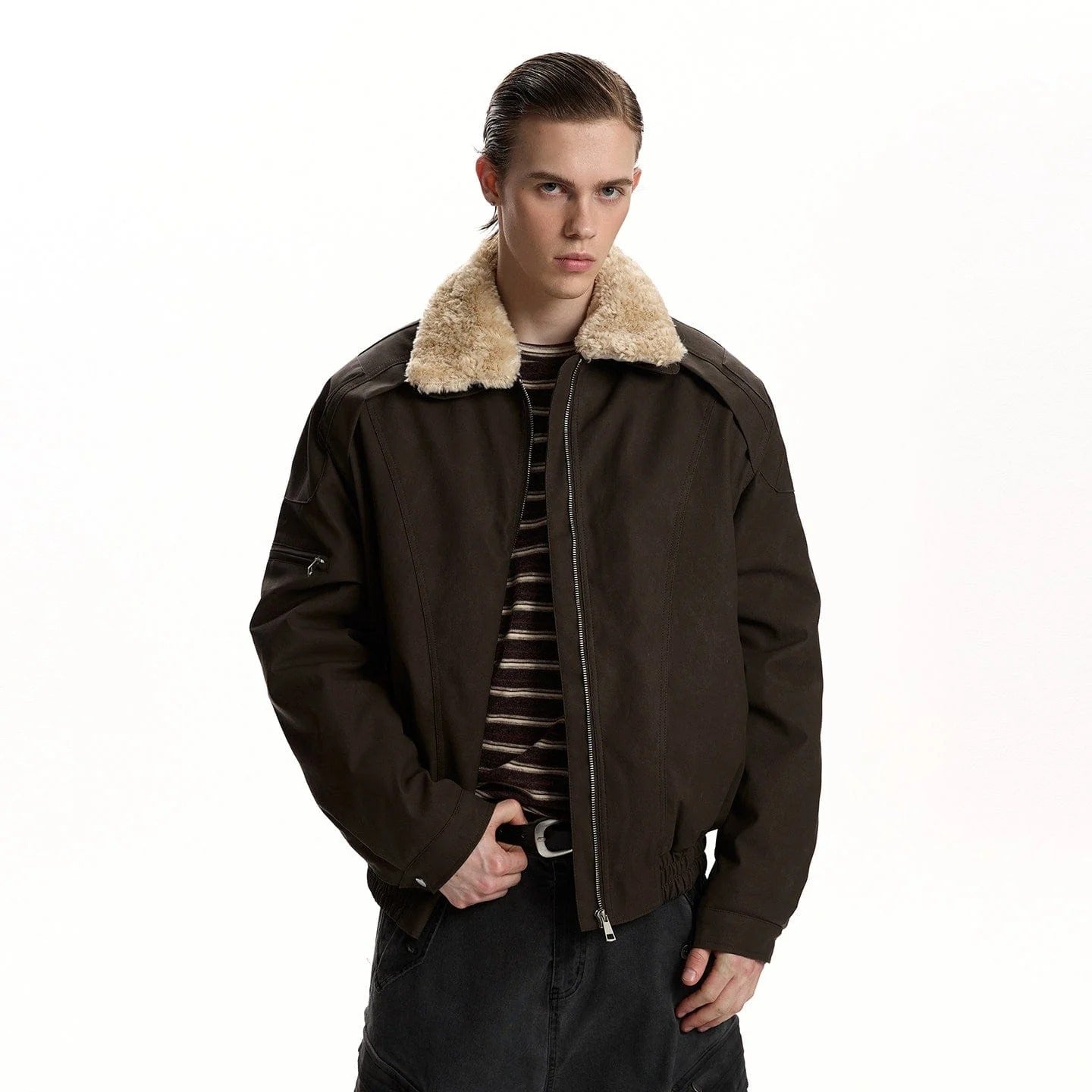 SILHOUETTE FUR COLLAR JACKET