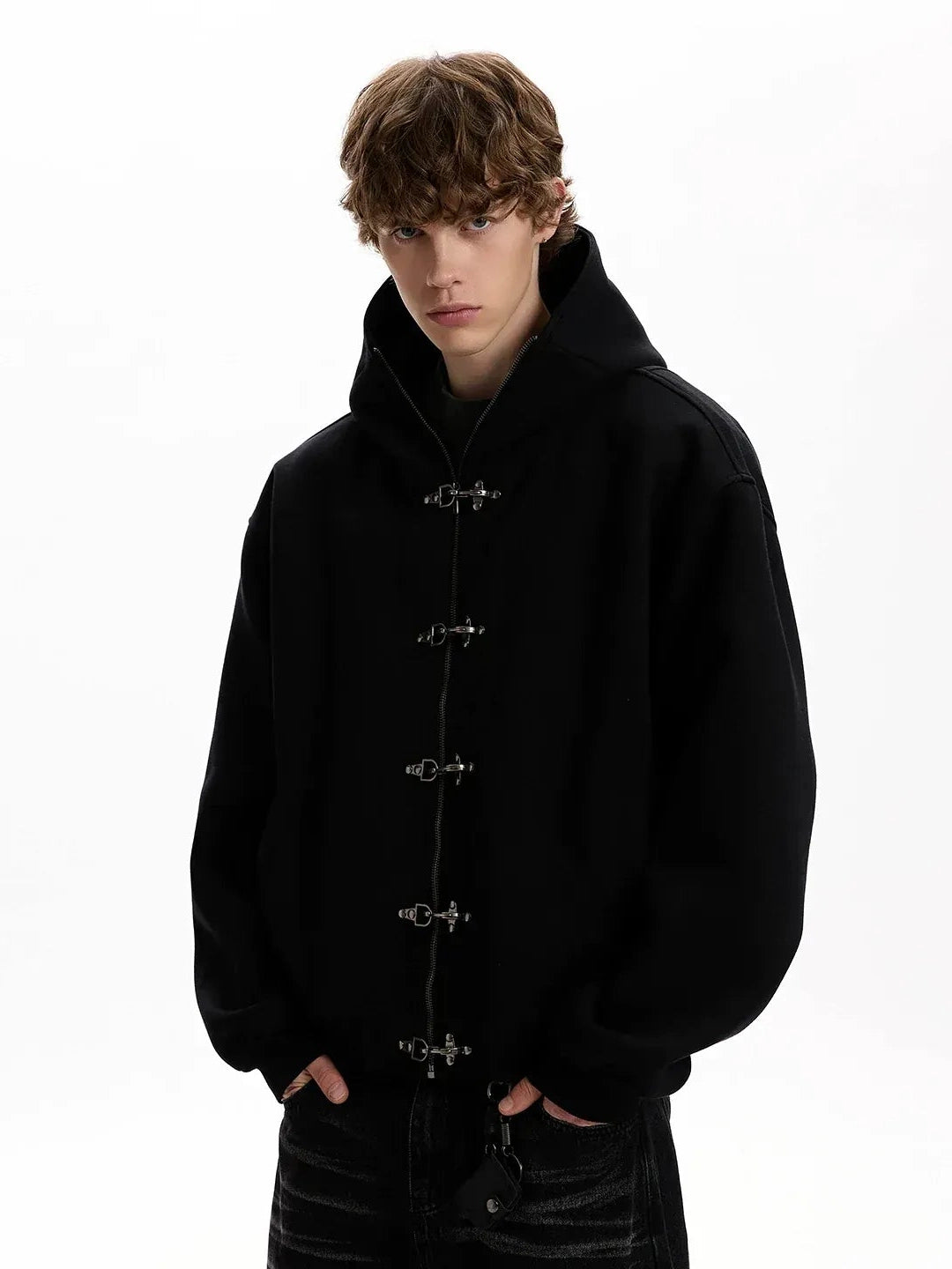 KNIGHT BUCKLE ZIPPER JACKET