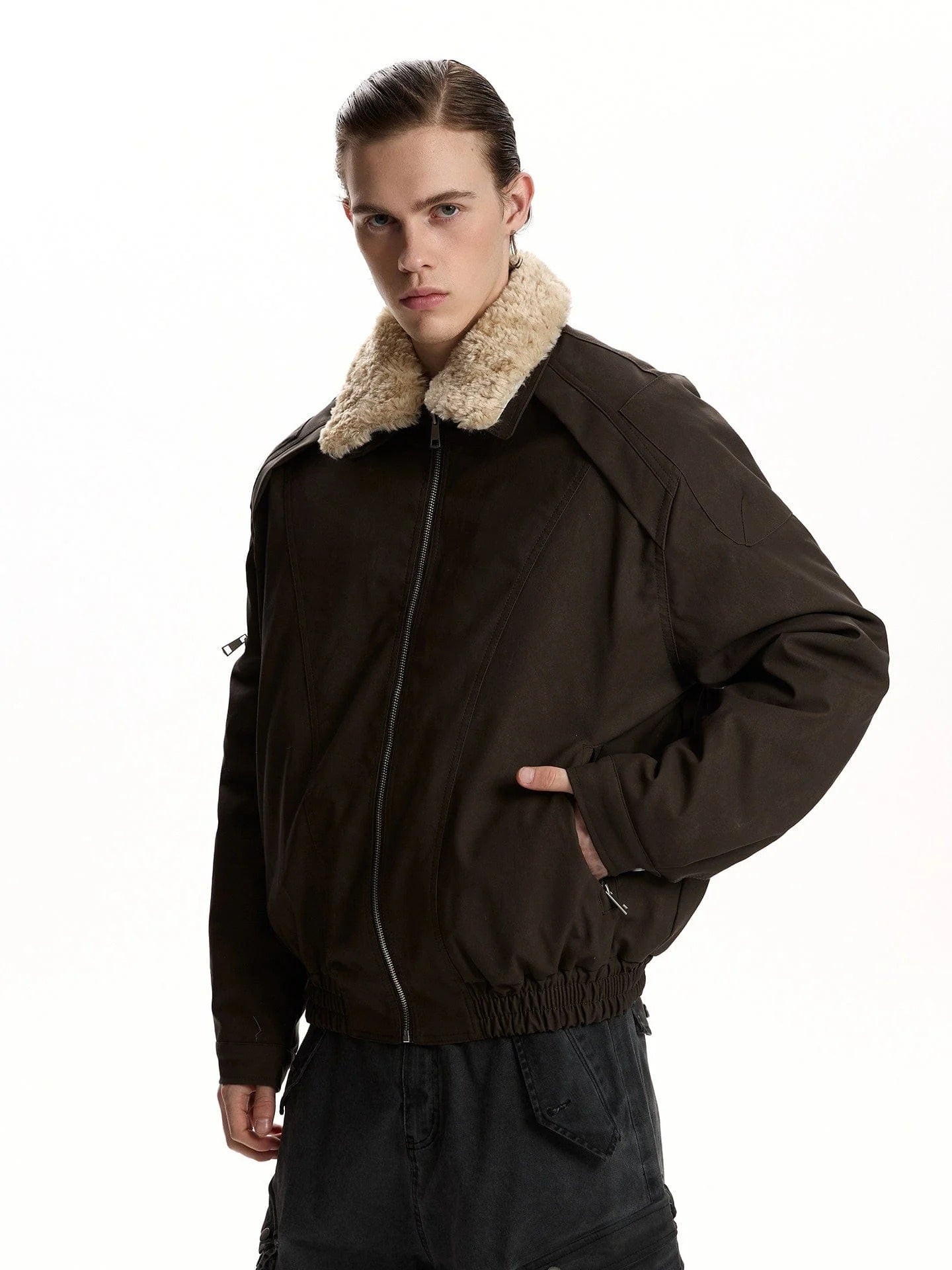 SILHOUETTE FUR COLLAR JACKET