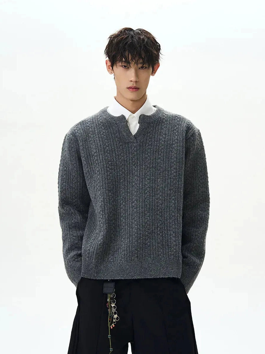 KNITWEAR V-NECK SWEATER