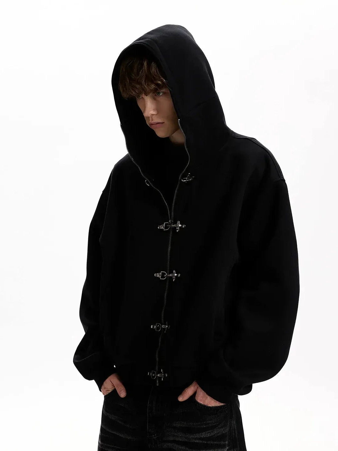 KNIGHT BUCKLE ZIPPER JACKET