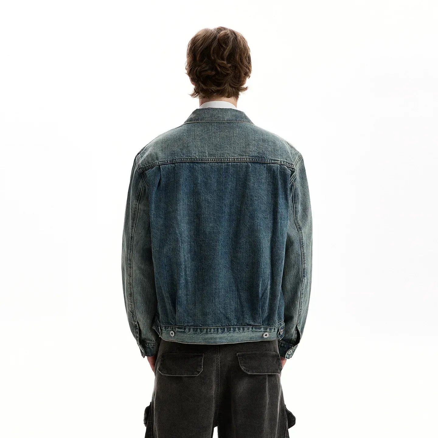 WASHED CROPPED DENIM JACKET