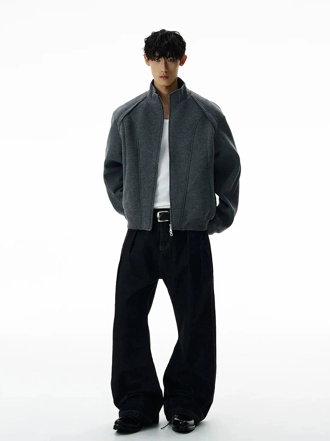 BOXY RECONSTRUCTED COLLAR JACKET