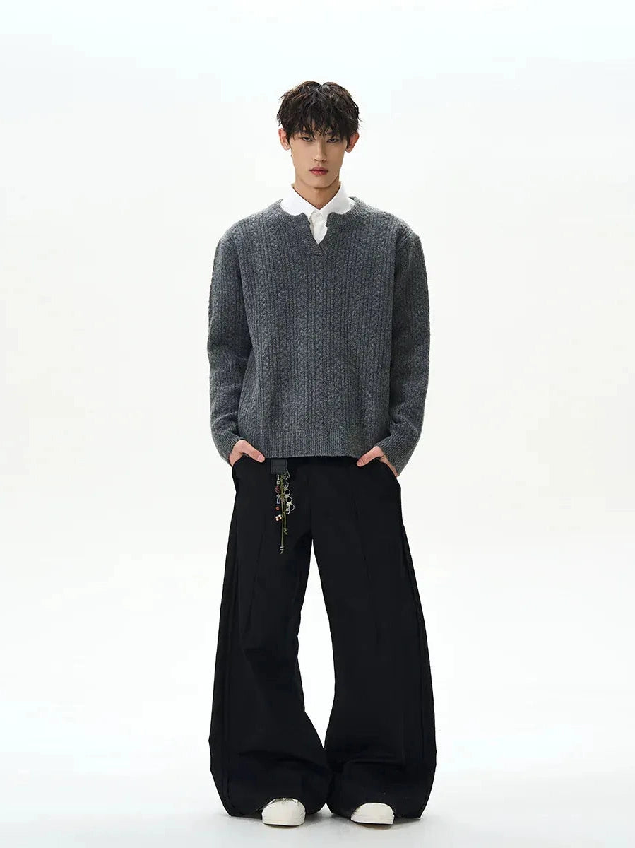 KNITWEAR V-NECK SWEATER