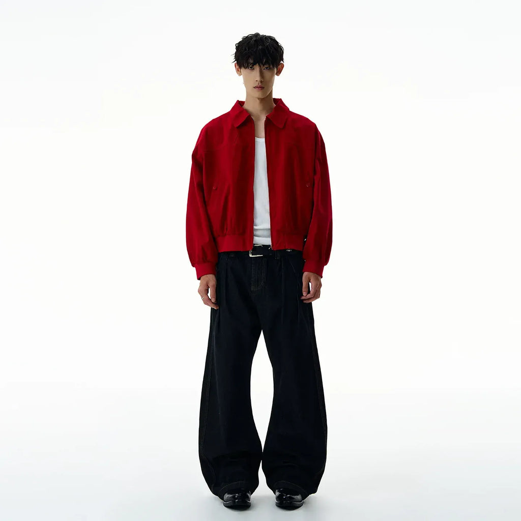 k3 RED ZIPPER JACKET