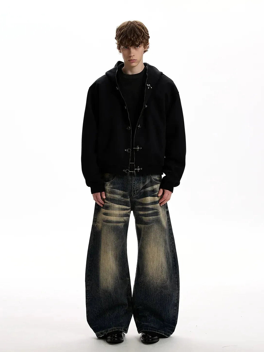 KNIGHT BUCKLE ZIPPER JACKET