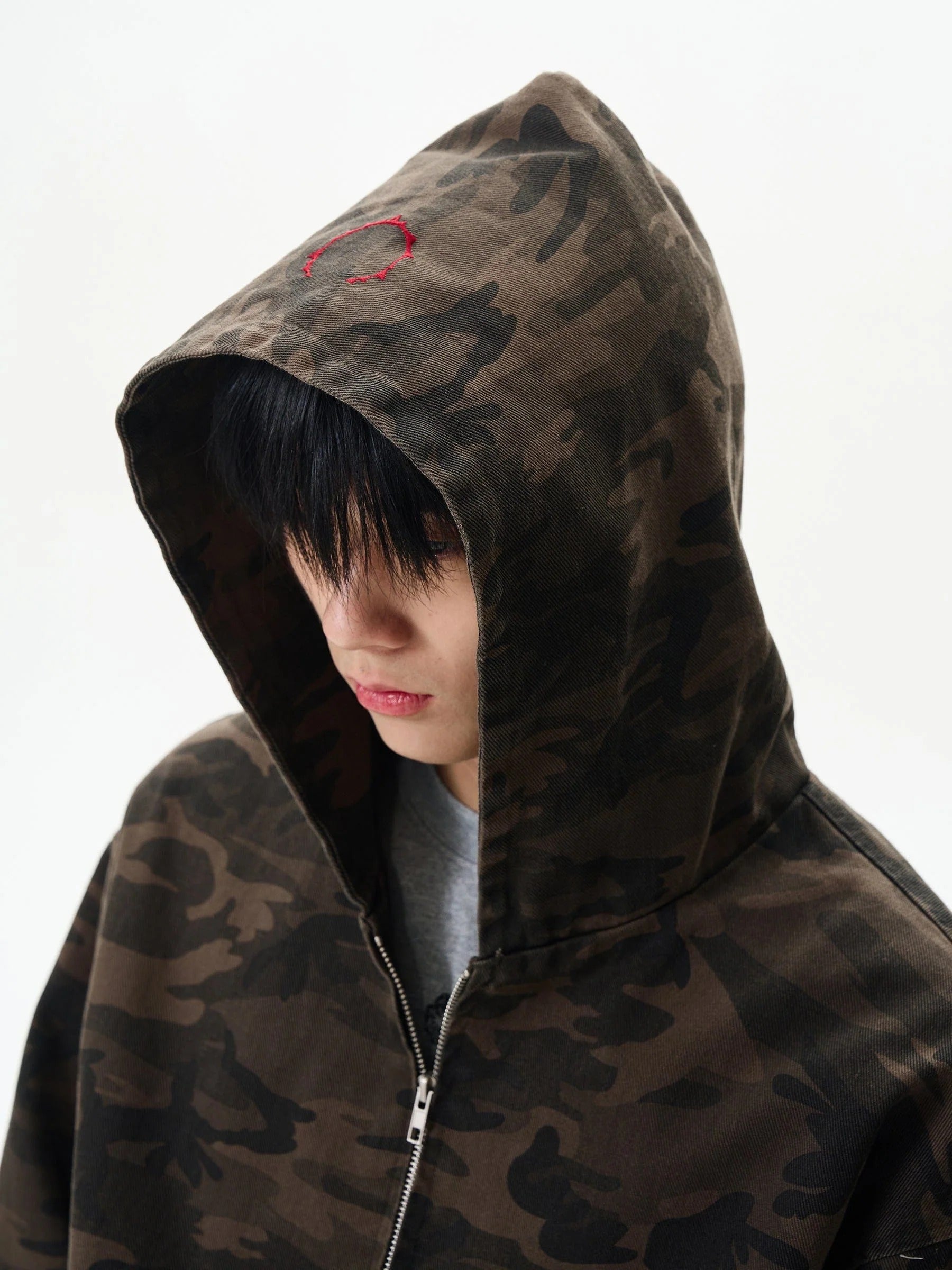 CAMO ZIP HOODIE