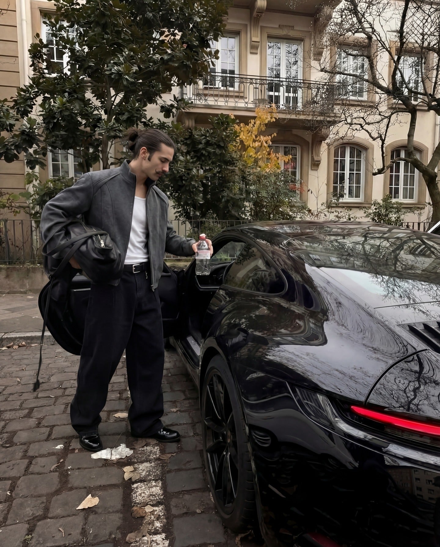 BOXY RECONSTRUCTED COLLAR JACKET